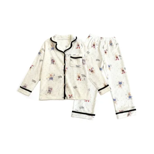 MEIJIAO Гороховый узор Кролик [Комплекты одежды] Женские Пижамные комплекты