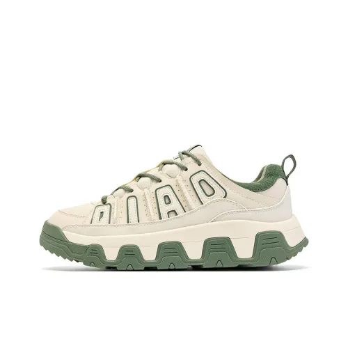 QIAODAN Противоскользящий устойчивый к истиранию низкий топ повседневная обувь женский бежевый зеленый