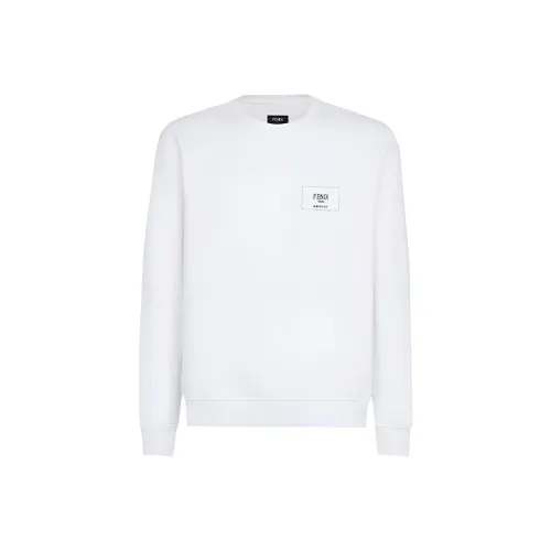 FENDI Белый Мужской Свитшот