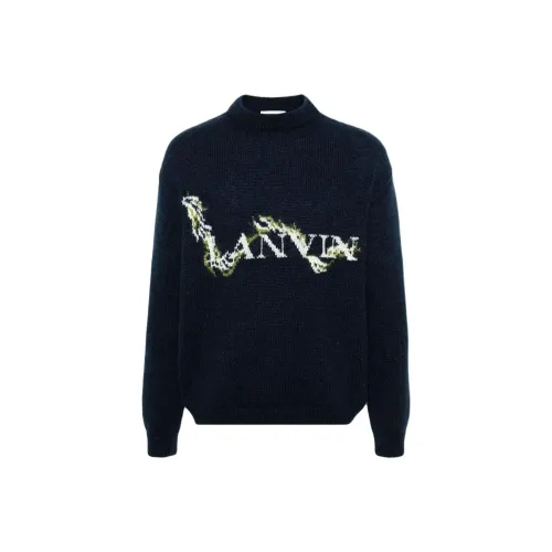 Lanvin Свитер Мужской Морской Синий