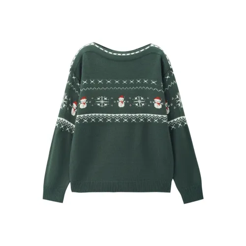 Giordano 05 Кедровый зеленый Женские Трикотаж