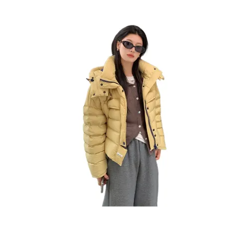 SHUYA Жёлтый Женский Пуховик