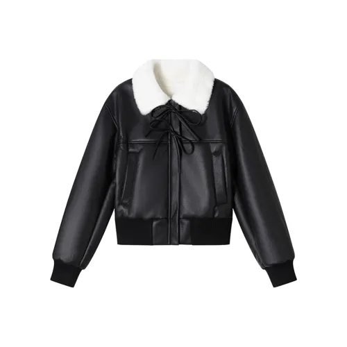 GRAYISMOON Кожа Куртка Женская