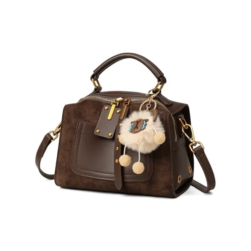 EBLAN Коровья кожа Сумка Обычный Женские Кофе