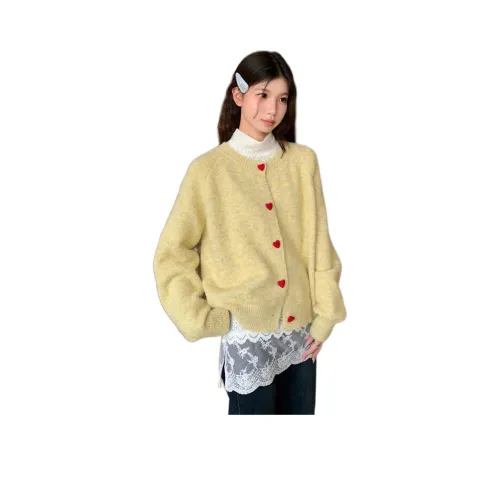 Juden Choi Желтый Женский Трикотаж