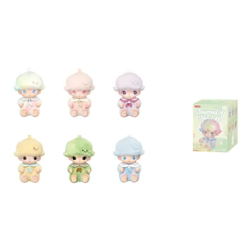 POP MART Коллаборация Edition Dimoo Новый День рождения Журнал Коллекция Винил Слепые коробки Одиночная Слепая коробка Цельная коробка 6 шт