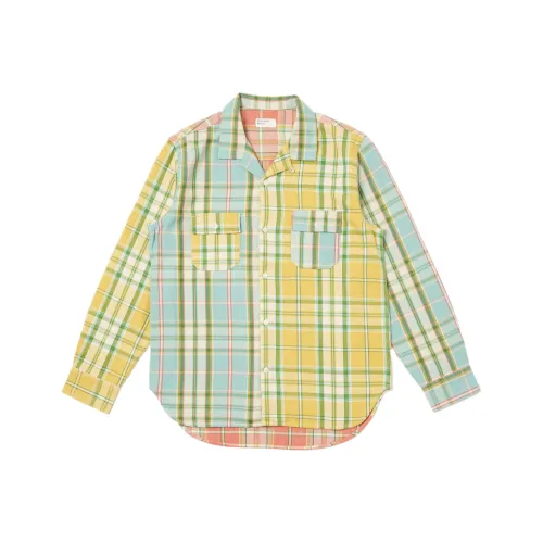 Universal Works Желтые Унисекс Рубашки