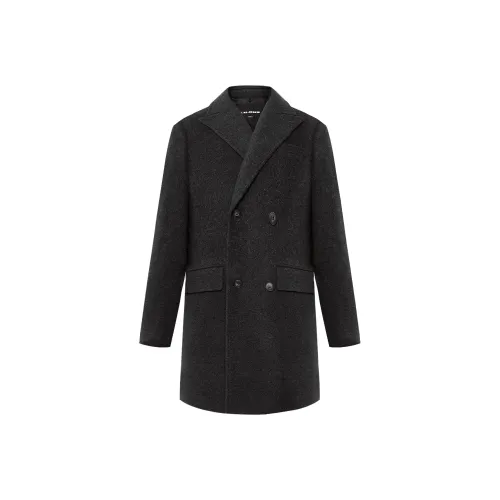 LESS IS MORE Темно-серый G5DYR0071Y Мужское пальто