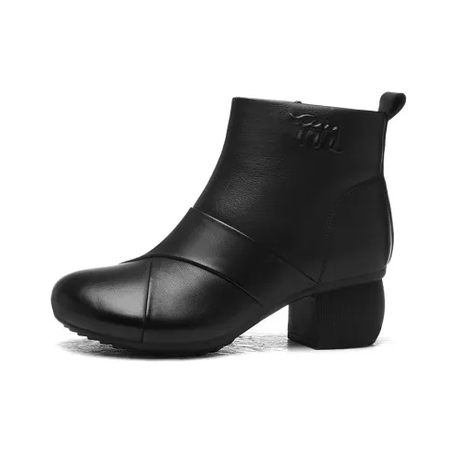 Golden Silk Rabbit Женские ботильоны