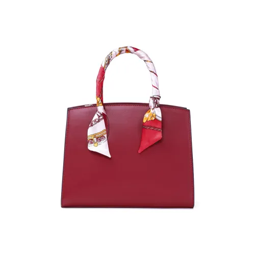 OUBOTE Корова Кожа Сумка Стандартная Женская Бордовая