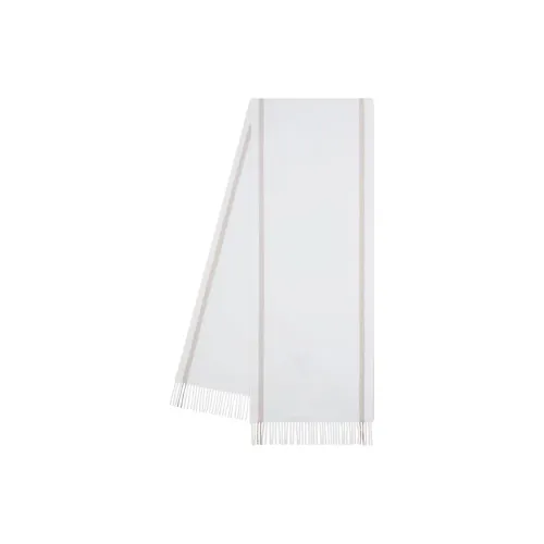 LOUIS VUITTON Кашемировые вязаные шарфы Женские Светло-серый