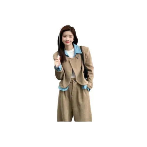 OURUOKE Женские Повседневные Костюмы