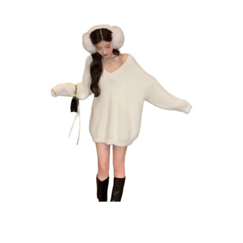 OURUOKE Белый Женский Трикотаж