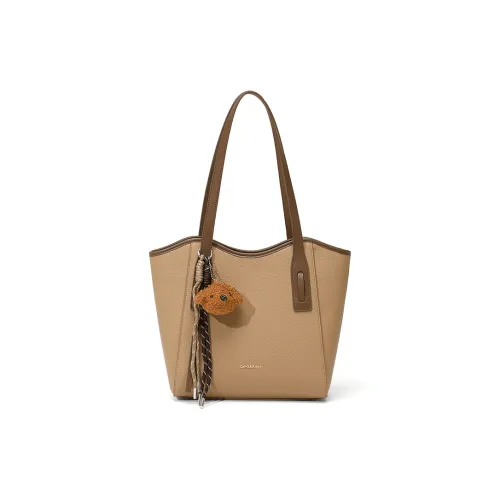 CinvaiKrose Сумка через плечо из синтетической кожи большая женская темно-хаки