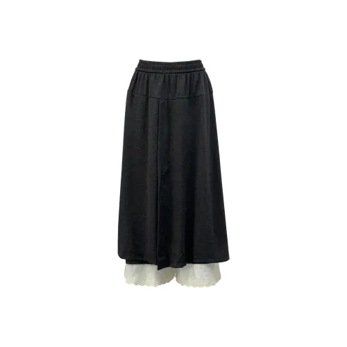 XUANSHU Повседневный Длинный Юбка Женские