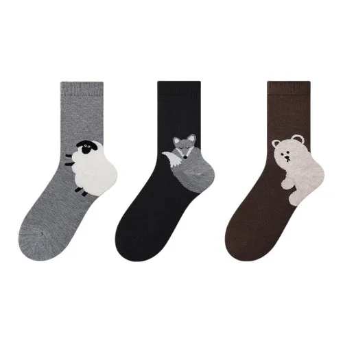 Vine Color Forest THREE Friends Унисекс MID Носки до икры