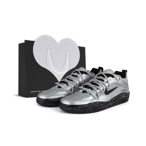 Nike SB Ishod 2 Устойчивые к истиранию Низкие Кроссовки для скейтбординга Унисекс Серебряные