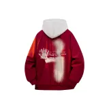 Бургундская куртка (в комплекте с высококачественным белым, серым и свитшотом с фотокемией)