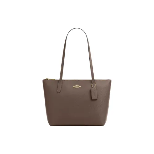 COACH Fiona Искусственная кожа Сумка через плечо Средняя Женская Темный Каменный Синий