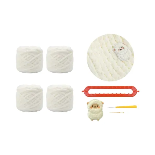 CHUNTUSHU Lamb bear Тканый материал Kit для DIY Толстая пряжа Ручная работа Теплый шарф Ручная работа