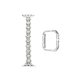 Серебряный Белый Пояс + Одиночная Строка Порожнистый Серебряный Корпус