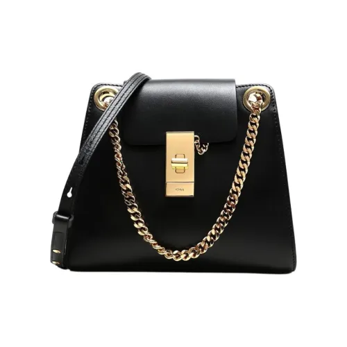 Chloe Bright Calfskin Shoulder Bag Mini Women's Black Члои Яркий Телячья кожа Сумка через плечо Мини Женская Черная