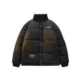 Чёрный хлопковый пуховик