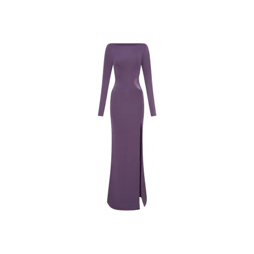 Meshki Slinky And Сетка Макси Платье Длинное с Рукавами Женское