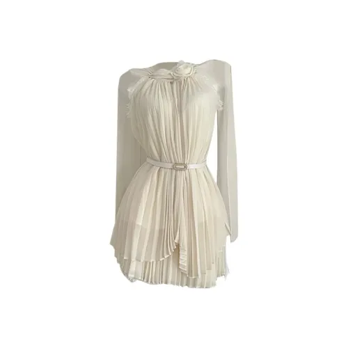 GORGEOUSIDEA Длинное платье с длинными рукавами женское