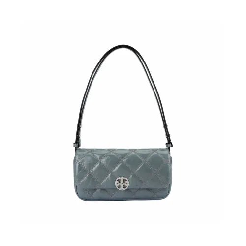 Tory Burch Сумка через плечо из коровьей кожи стандартная женская серая