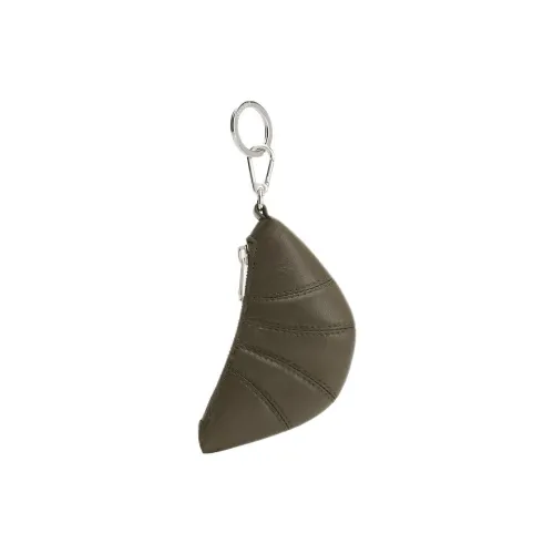 Lemaire Croissant Series Кожа Наппа Круассан Сумка Монетница Мини Женская Темный Хаки