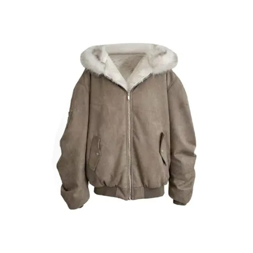 NATHANIA Silver Frost Gray Унисекс Бархатные куртки