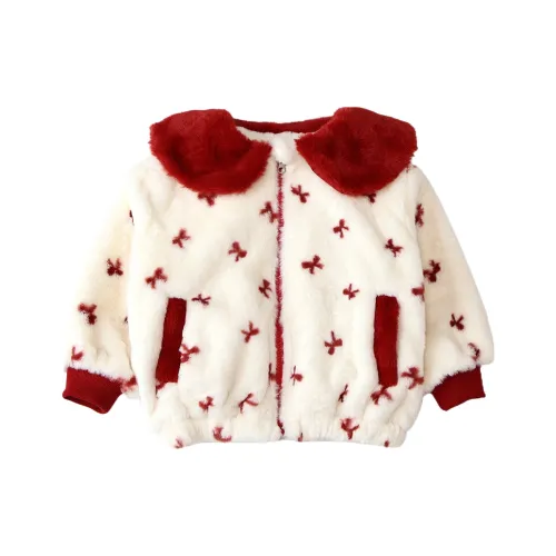 SHIBU Принцесса Town 1002 Большой Отложной воротник Свитер Пальто Экрю Детские Свитера