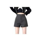 Серые шорты из шерсти