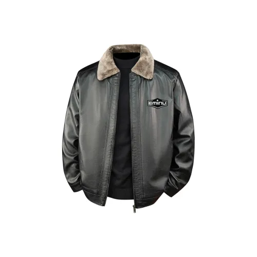 EMINU Мужские кожаные куртки