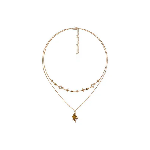 YOAR Золото-покрытое медное ожерелье для женщин