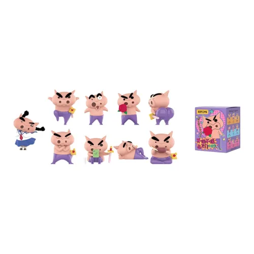 52TOYS x SHINCHAN Ignore Бурибуридзаэмон'S Повседневная Модная игрушка Слепые коробки Один Mystery Коробка Целая коробка 8 шт