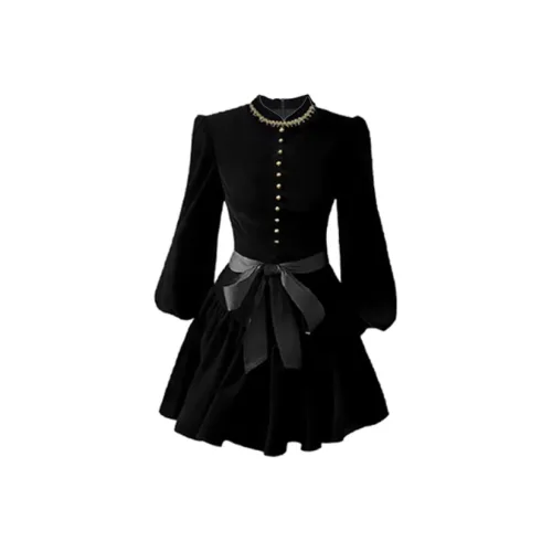 Frustration Garden Длинное платье с длинными рукавами женское