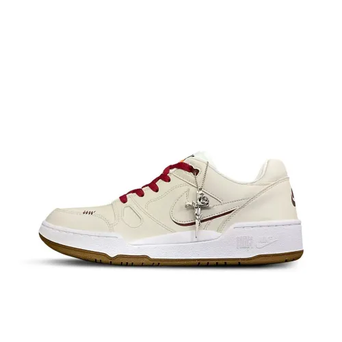 Nike Full Force Tower Кролик Низкие Кроссовки для скейтбординга Мужские Красные Белые