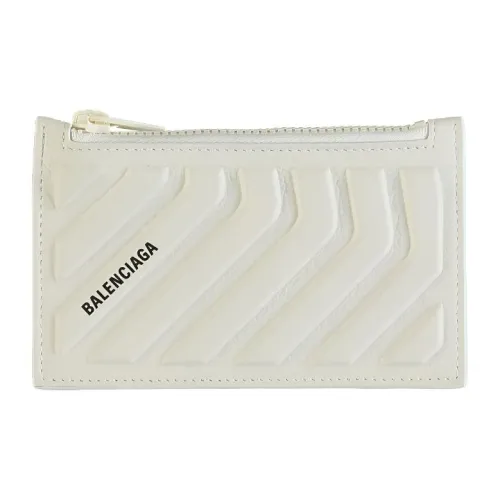 Balenciaga Держатель для карт из телячьей кожи Мужской Белый