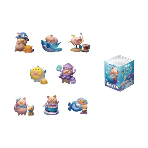 52TOYS LULU Ocean Collection Модная игрушка Слепые коробки Один Mystery Коробка Целая коробка 8 шт