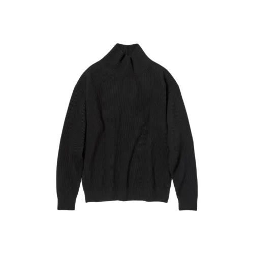 Auralee Fw25 Супер-Тонкий Шерстяной Рيب-Книт Черепаховый Свитер Мужской