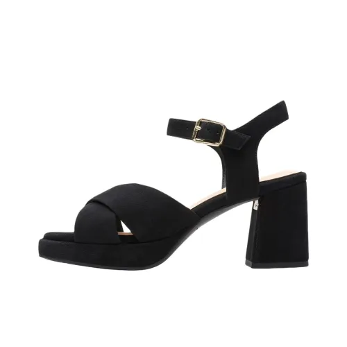 Clarks Ritzy 75 Faye One Ремень Сандалии 8,5 см Женские Черный