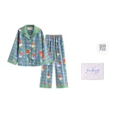 Зеленый клетчатый узор, медвежонок, длинный, звездная коробка