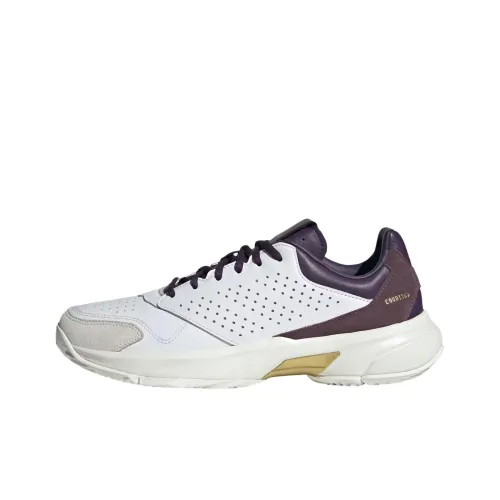Adidas CourtJam Control 3 Support Low Top Теннисные Кроссовки Унисекс Белые