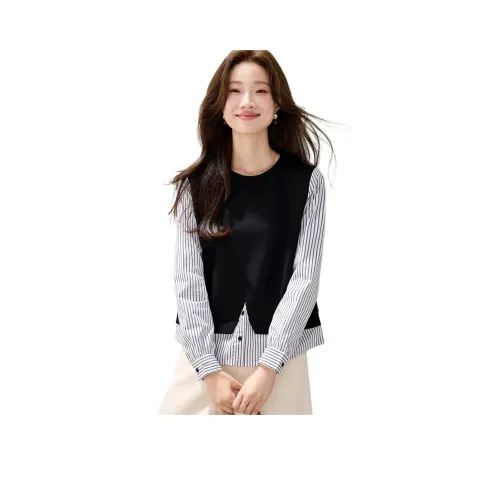 JINI Черный Женский Свитшот