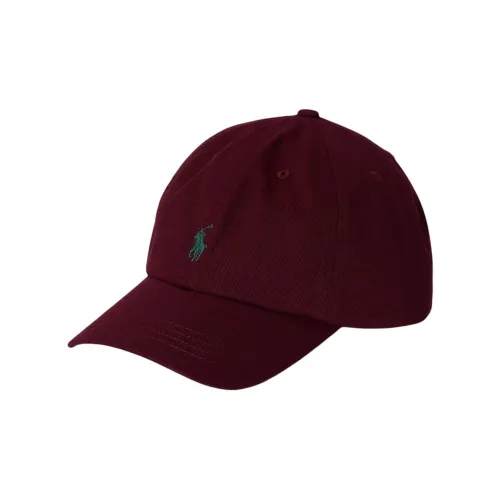 Polo Ralph Lauren Хлопковые кепки унисекс бордового цвета