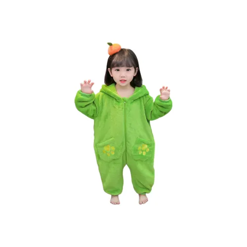 Деревянные дома Ван-Пис Домашняя одежда Двухкомпонентный комплект Зеленый Детский для детей 3-7 лет