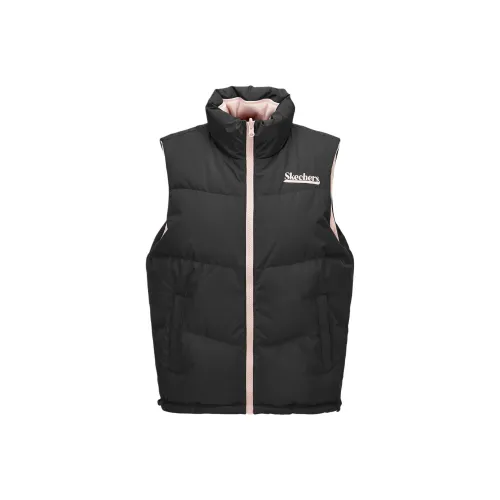 Skechers Угольный Черный 0018 Женская Пуховая жилет
