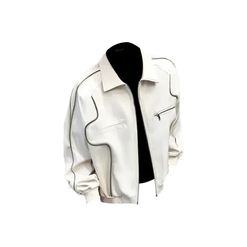 YIWANSHIDUO Кожа Куртка Унисекс